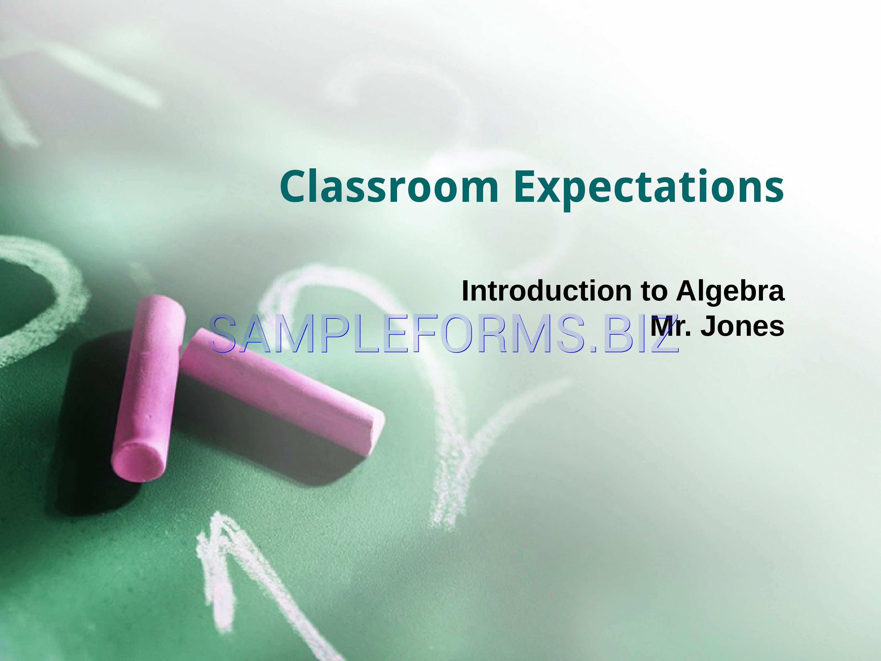 Preview free downloadable Classroom Expectations Presentation in PDF (page 1)